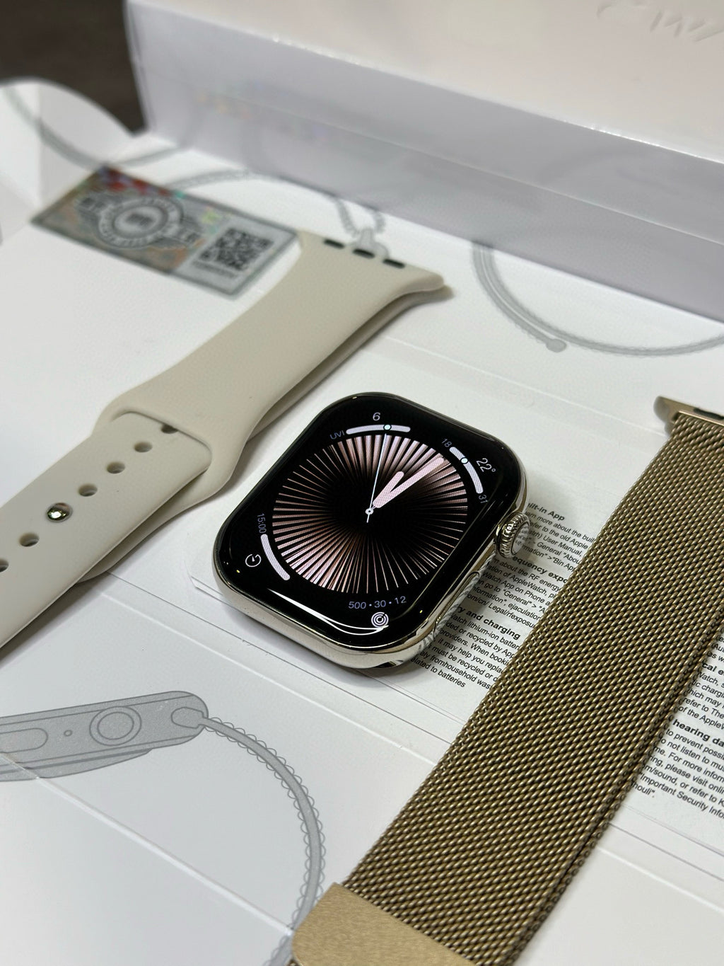 Apple Watch S10 Relógio Ouro Brilhante 46mm