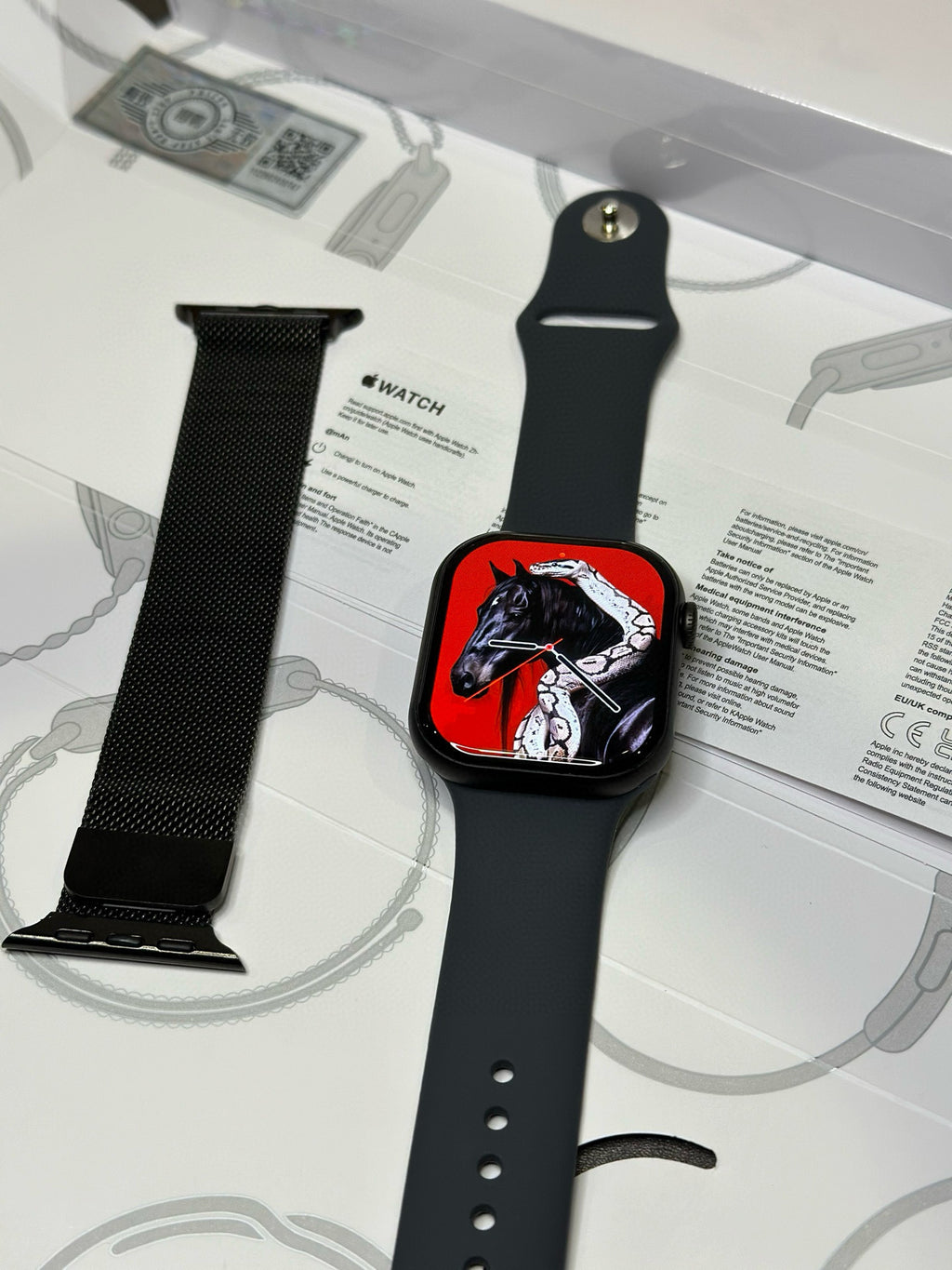 Apple Watch S10 Relógio Preto Fosco 46mm