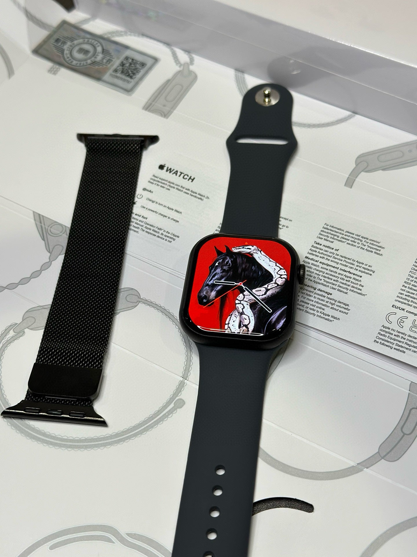 Apple Watch S10 Relógio Preto Fosco 46mm