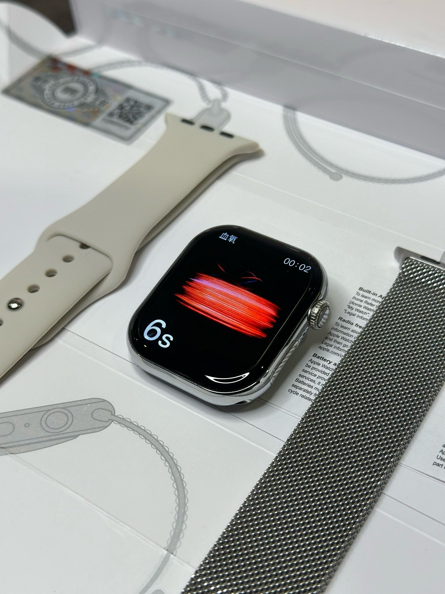 Apple Watch S10 Relógio Prata Brilhante 46mm