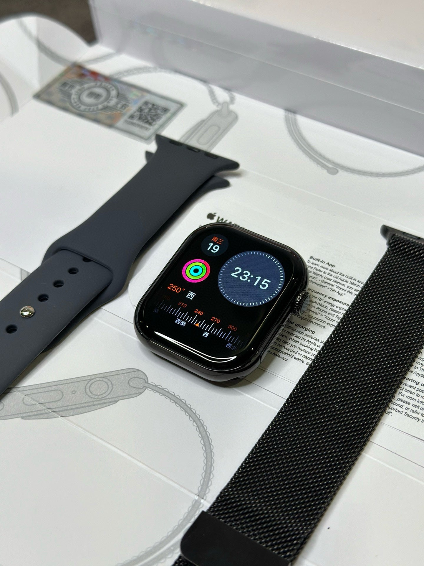 Apple Watch S10 Relógio Preto Brilhante 46mm