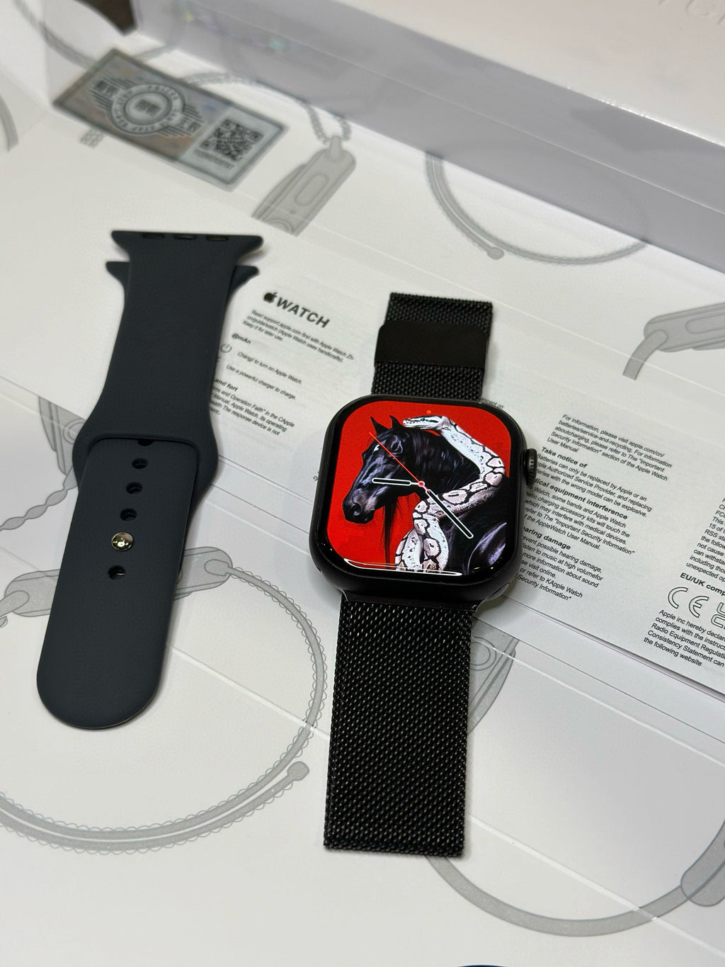 Apple Watch S10 Relógio Preto Fosco 46mm