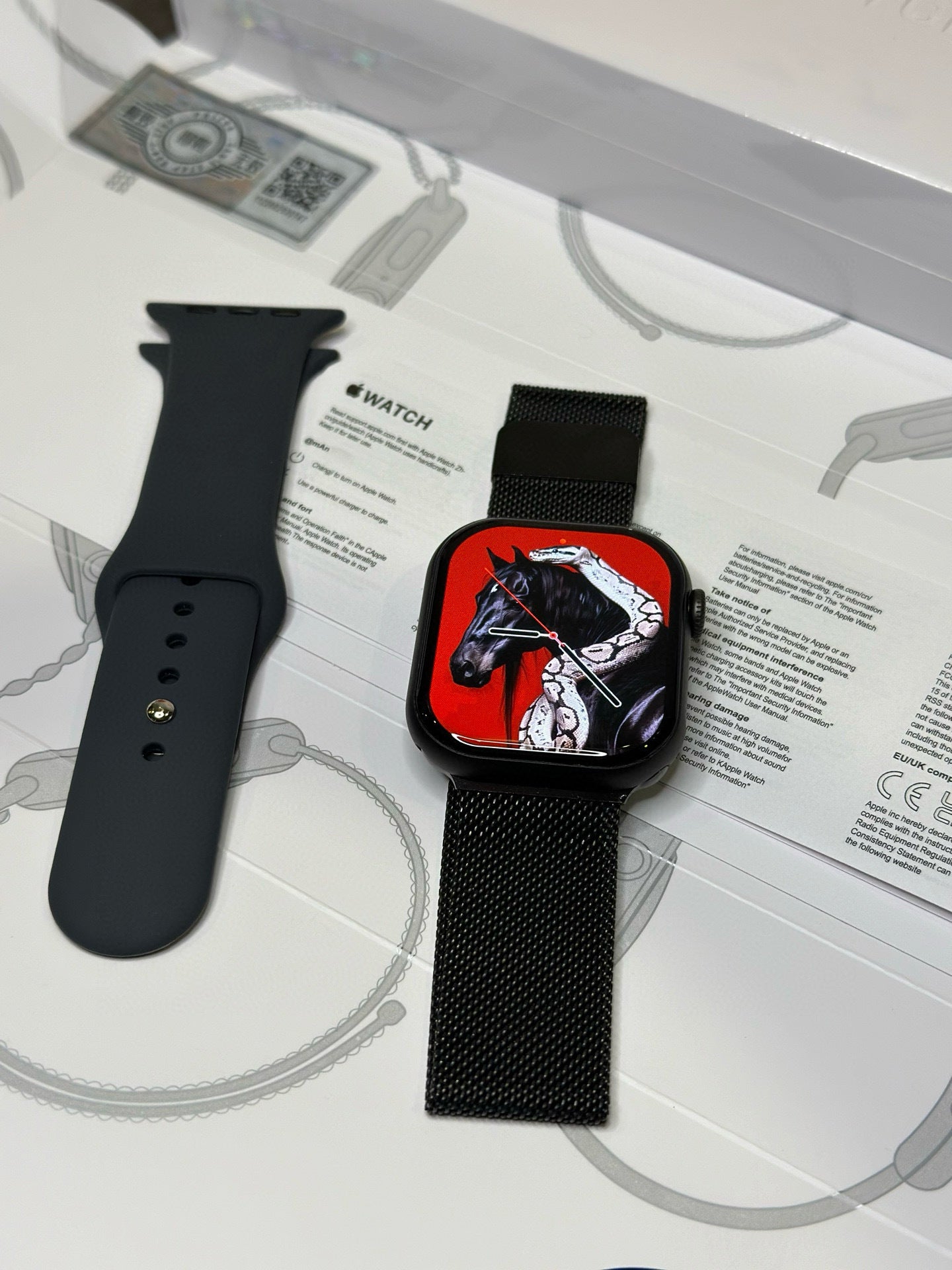 Apple Watch S10 Relógio Preto Fosco 46mm