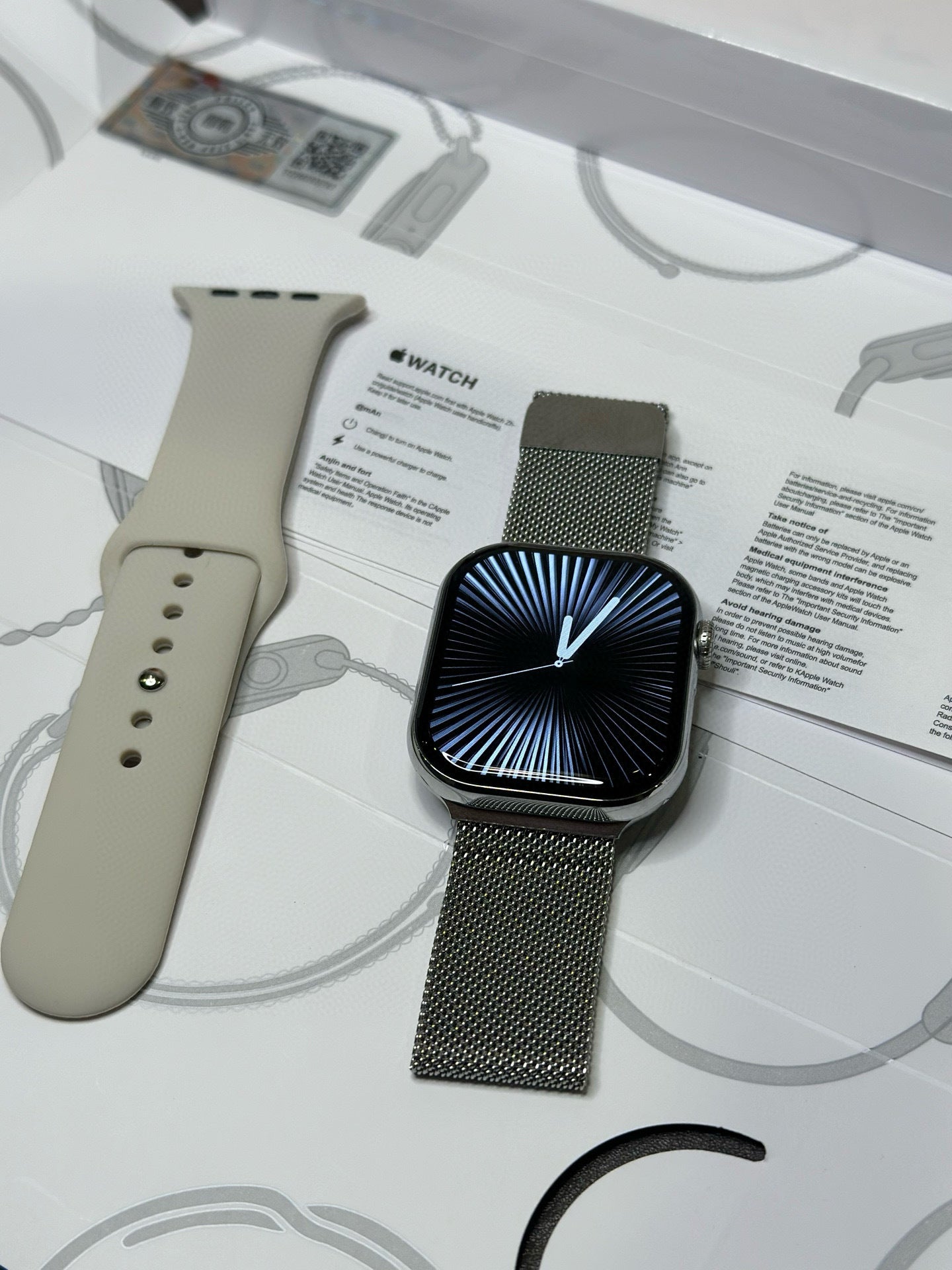 Apple Watch S10 Relógio Prata Brilhante 46mm