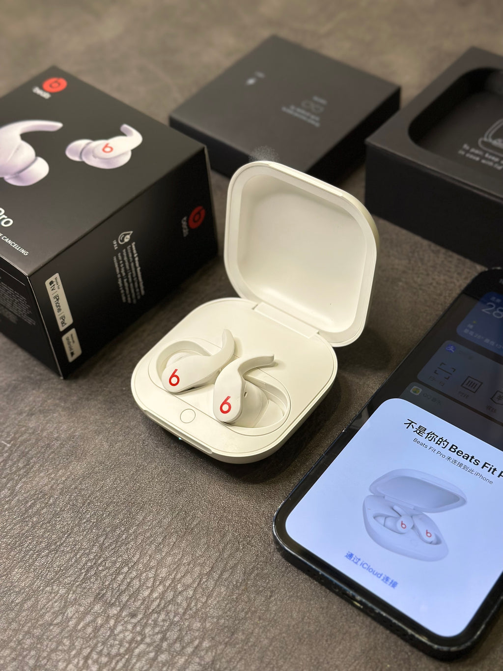 Beats Fit Pro Magic Sound com pop-up