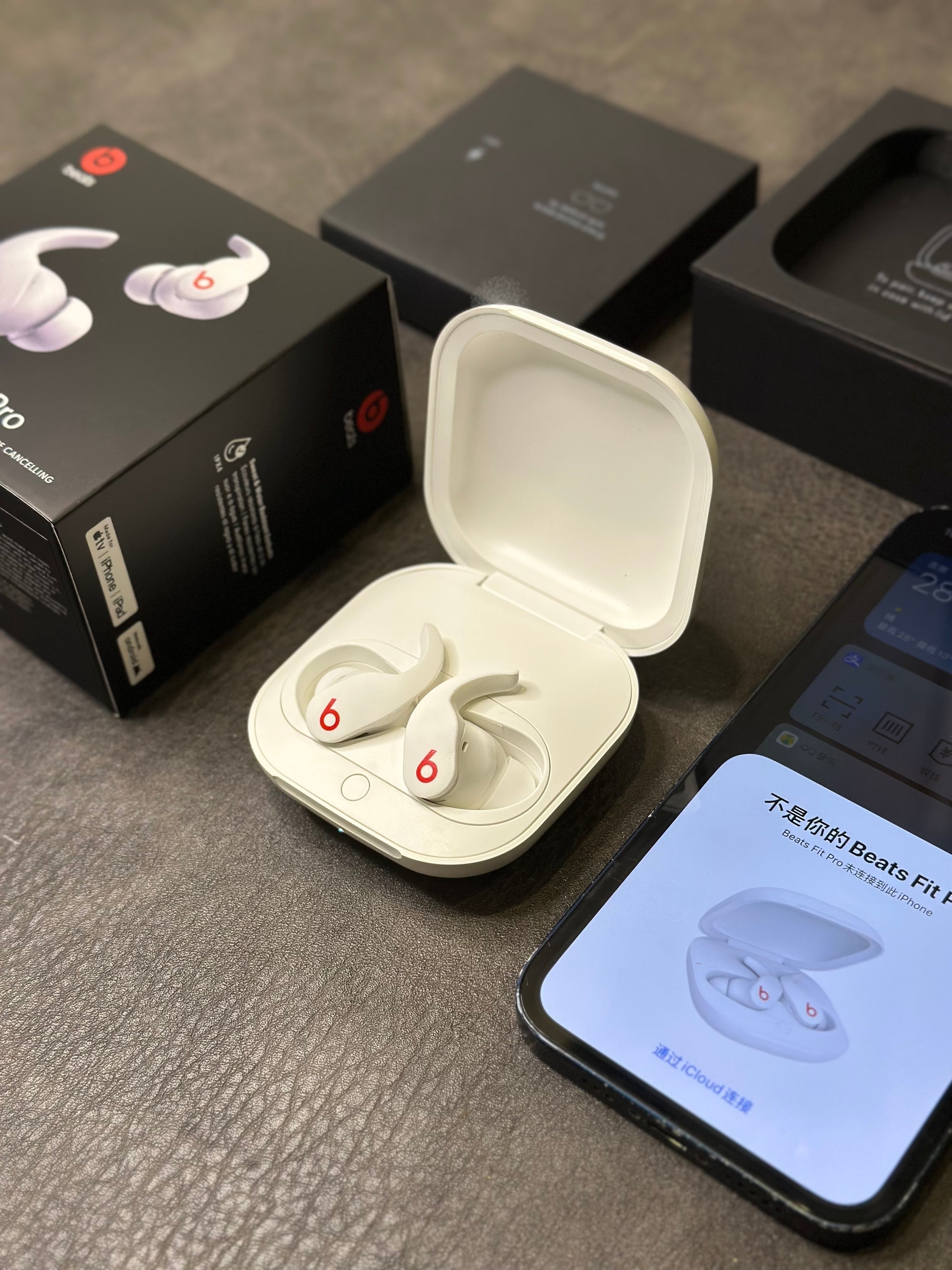 Beats Fit Pro Magic Sound com pop-up
