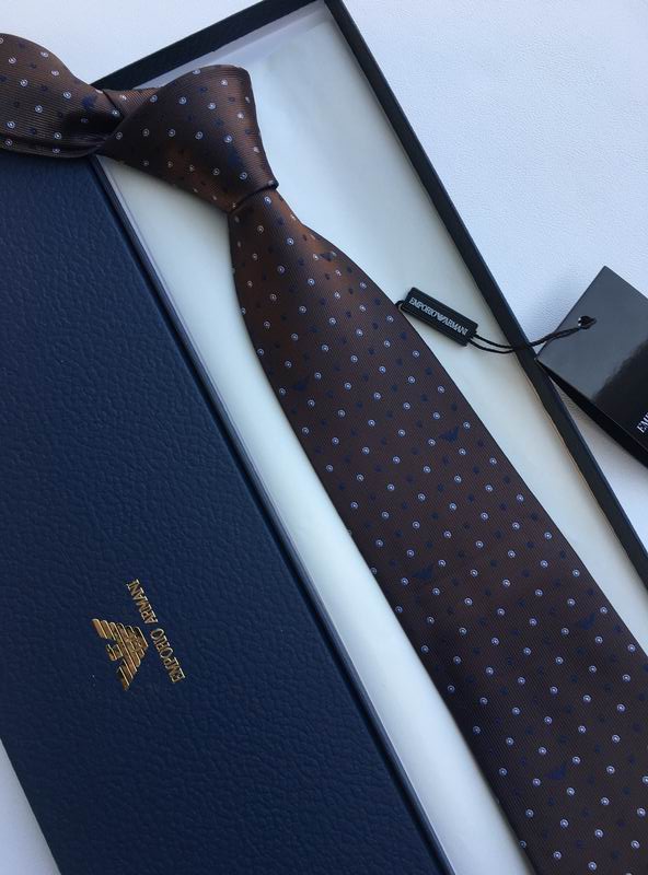 GRAVATA ARMANI DE SEDA COM PADRÃO MICRO-DOT JACQUARD