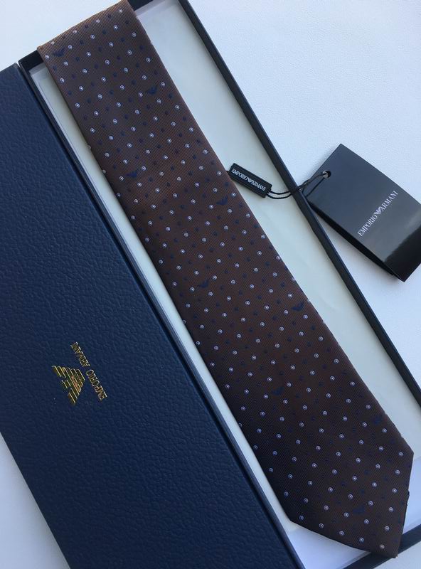 GRAVATA ARMANI DE SEDA COM PADRÃO MICRO-DOT JACQUARD