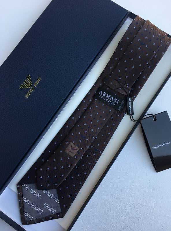 GRAVATA ARMANI DE SEDA COM PADRÃO MICRO-DOT JACQUARD