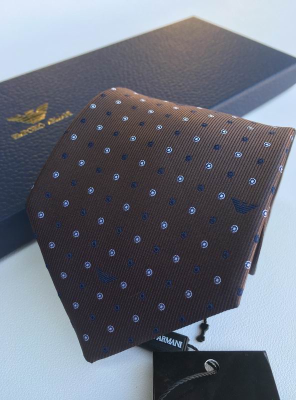 GRAVATA ARMANI DE SEDA COM PADRÃO MICRO-DOT JACQUARD