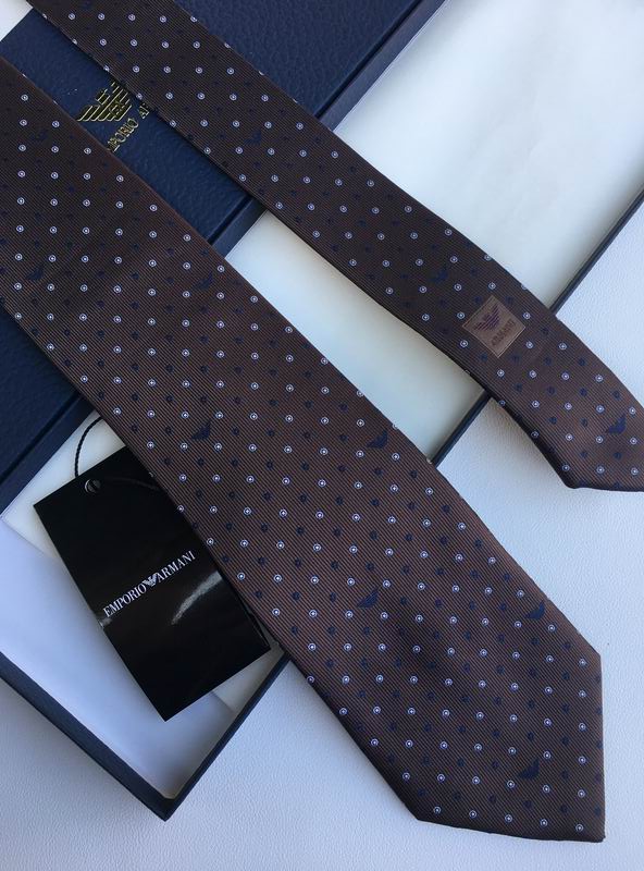 GRAVATA ARMANI DE SEDA COM PADRÃO MICRO-DOT JACQUARD