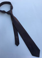 GRAVATA ARMANI DE SEDA COM PADRÃO MICRO-DOT JACQUARD
