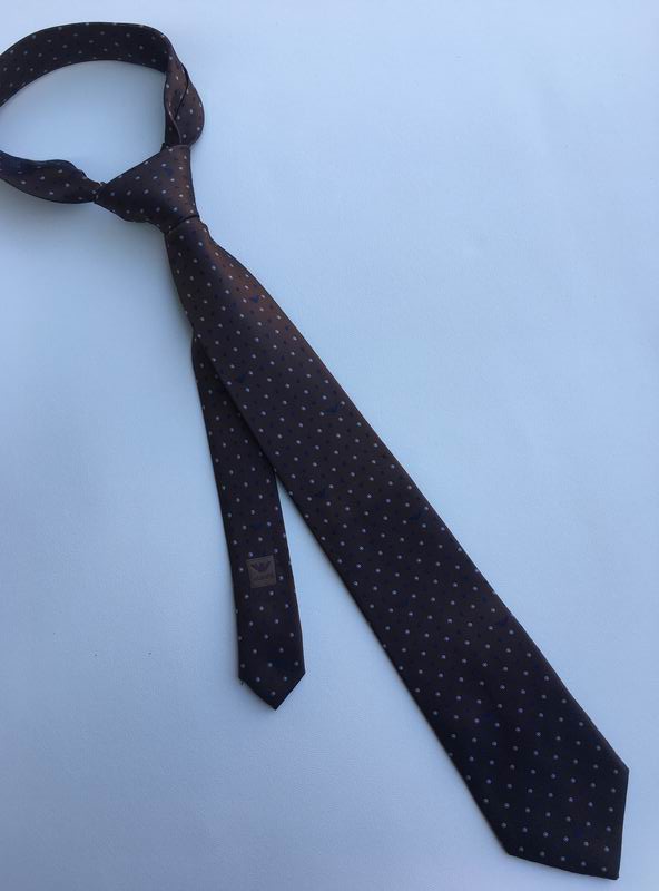 GRAVATA ARMANI DE SEDA COM PADRÃO MICRO-DOT JACQUARD