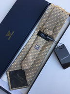 GRAVATA ARMANI DE SEDA COM PADRÃO MICRO-DOT JACQUARD