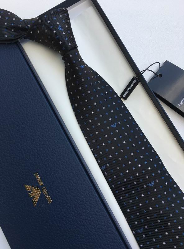 GRAVATA ARMANI DE SEDA COM PADRÃO MICRO-DOT JACQUARD
