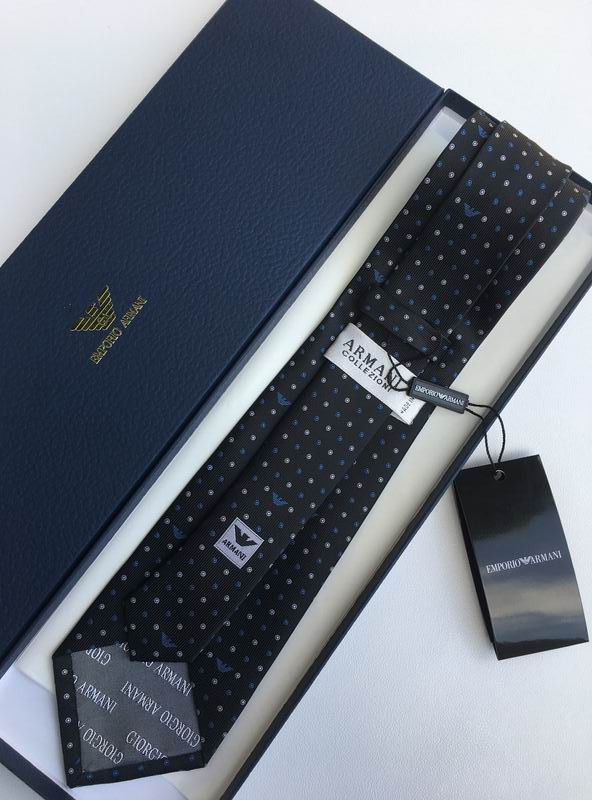 GRAVATA ARMANI DE SEDA COM PADRÃO MICRO-DOT JACQUARD