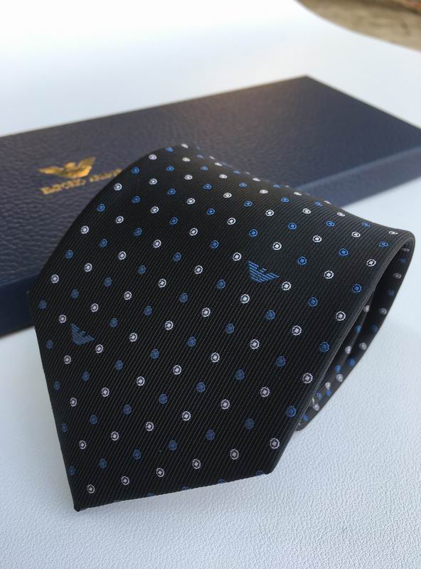 GRAVATA ARMANI DE SEDA COM PADRÃO MICRO-DOT JACQUARD