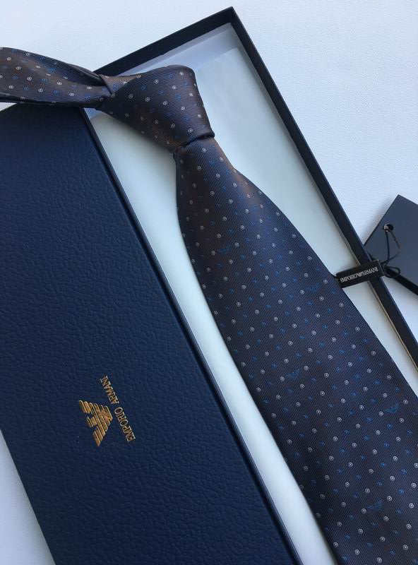 GRAVATA ARMANI DE SEDA COM PADRÃO MICRO-DOT JACQUARD