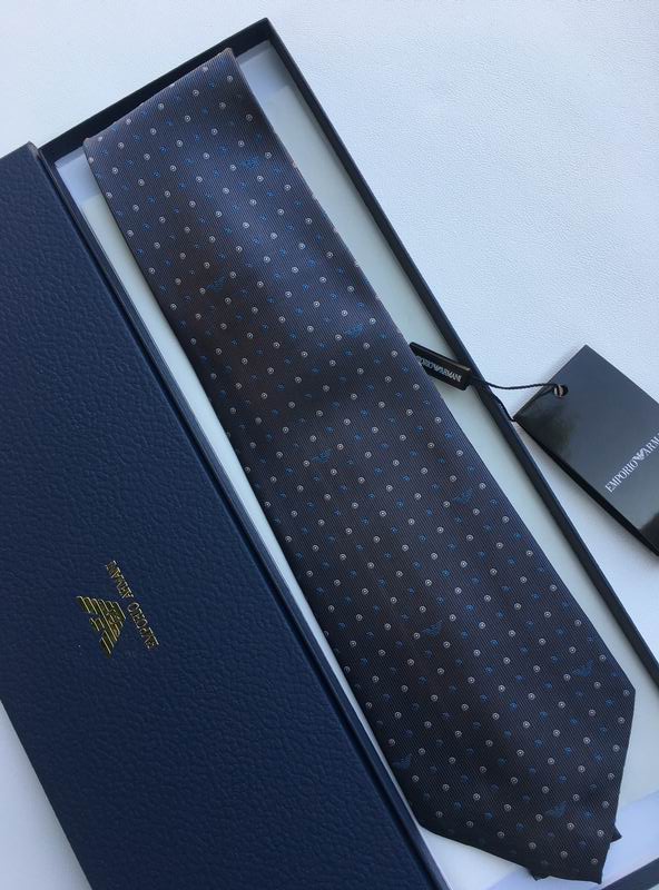 GRAVATA ARMANI DE SEDA COM PADRÃO MICRO-DOT JACQUARD