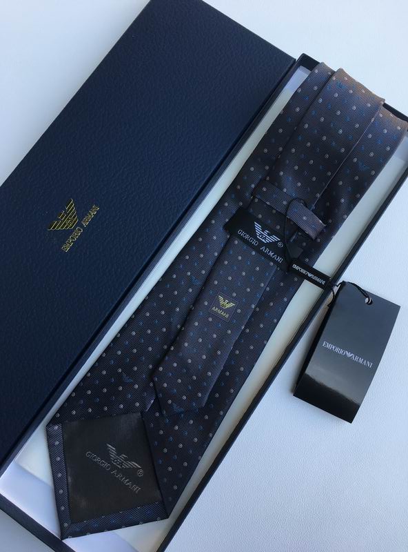 GRAVATA ARMANI DE SEDA COM PADRÃO MICRO-DOT JACQUARD