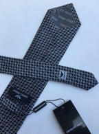 GRAVATA ARMANI DE SEDA COM PADRÃO QUADRICULADO