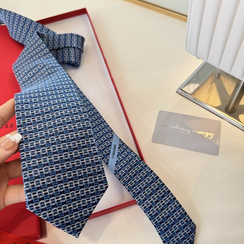 GRAVATA FERRAGAMO SALVATORE GANCINI INTERLOCKING