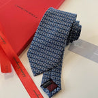 GRAVATA FERRAGAMO SALVATORE GANCINI INTERLOCKING