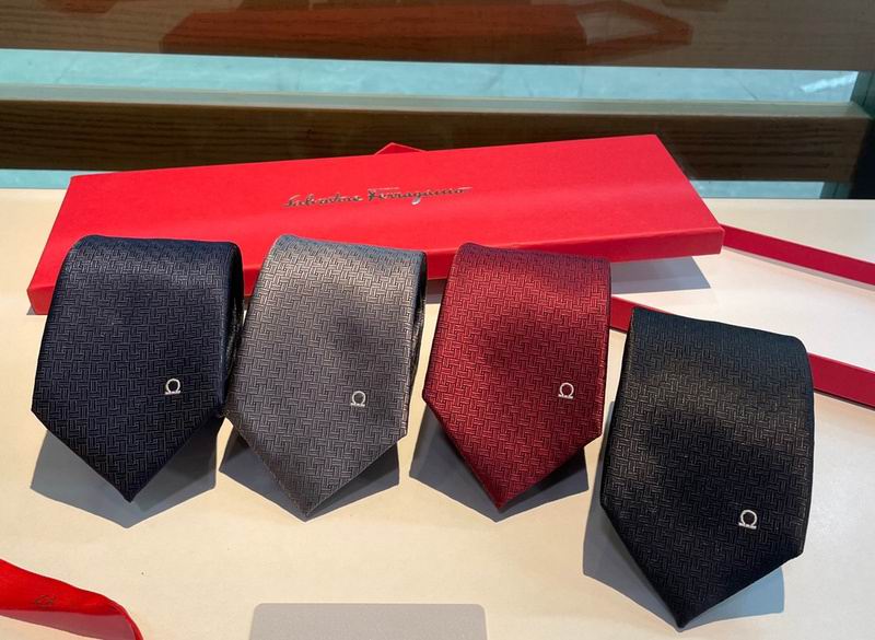 GRAVATA FERRAGAMO JACQUARD GANCINI