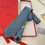 GRAVATA FERRAGAMO SALVATORE GANCINI INTERLOCKING