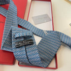 GRAVATA FERRAGAMO SALVATORE GANCINI INTERLOCKING