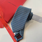 GRAVATA FERRAGAMO SALVATORE GANCINI INTERLOCKING