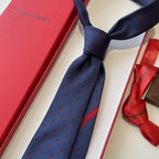 GRAVATA FERRAGAMO GANCINI EM JACQUARD DE SEDA