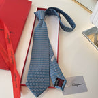 GRAVATA FERRAGAMO SALVATORE GANCINI INTERLOCKING