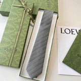 GRAVATA GUCCI  GG HORSEBIT SILK JACQUARD TIE