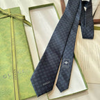 GRAVATA GUCCI HORSEBIT DE JACQUARD DE SEDA