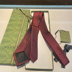 GRAVATA GUCCI DE SEDA COM ESTAMPA DOUBLE G