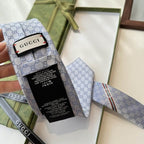 GRAVATA GUCCI  DE JACQUARD DE SEDA COM PADRÃO GG