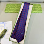 GRAVATA GUCCI  DE JACQUARD DE SEDA COM PADRÃO MINI GG