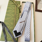 GRAVATA GUCCI  DE JACQUARD DE SEDA COM PADRÃO GG