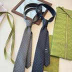 GRAVATA GUCCI HORSEBIT DE JACQUARD DE SEDA