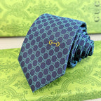 GRAVATA GUCCI  DE JACQUARD DE SEDA COM PADRÃO MINI GG