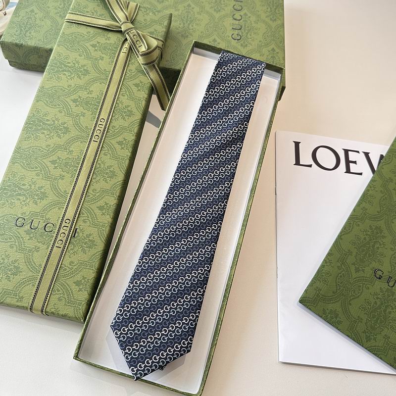 GRAVATA GUCCI  GG HORSEBIT SILK JACQUARD TIE