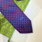 GRAVATA GUCCI  DE JACQUARD DE SEDA COM PADRÃO MINI GG
