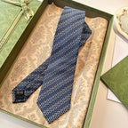 GRAVATA GUCCI  GG HORSEBIT SILK JACQUARD TIE