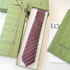 GRAVATA GUCCI  GG HORSEBIT SILK JACQUARD TIE