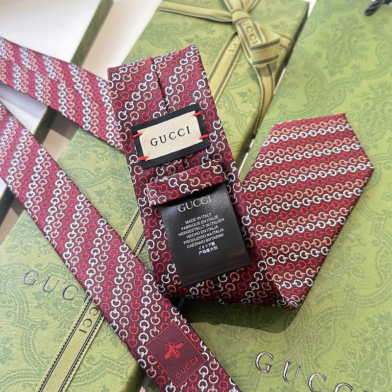 GRAVATA GUCCI  GG HORSEBIT SILK JACQUARD TIE