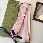 GRAVATA GUCCI  DE JACQUARD DE SEDA COM PADRÃO GG