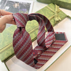 GRAVATA GUCCI  GG HORSEBIT SILK JACQUARD TIE
