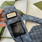 GRAVATA GUCCI DE SEDA COM MONOGRAMA GG