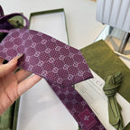 GRAVATA GUCCI DE SEDA COM MONOGRAMA GG